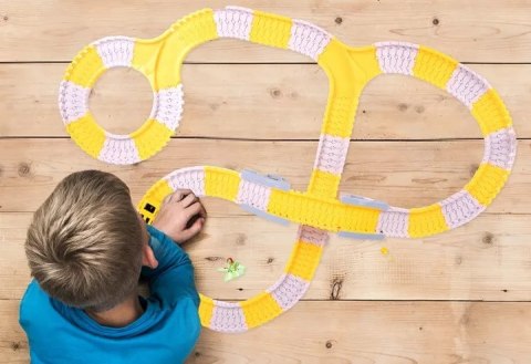 Tor samochodowy Budowlany 255 el. - auta pojazdy budowy zestaw dla dzieci