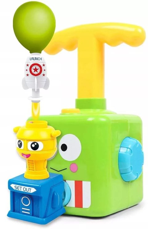 Wyrzutnia balonowa samochód żabka + pompka zestaw aerodynamiczny 12 balonów