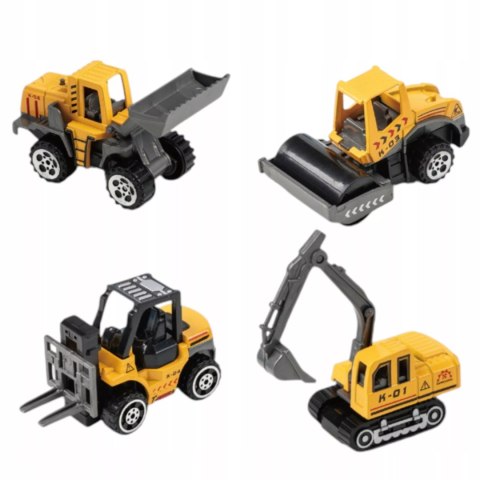 Zestaw laweta transportowa autka budowlane koparka dźwięk światło SX700-10