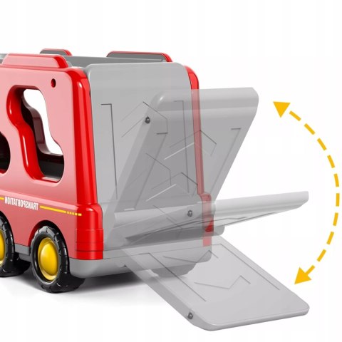 Zestaw strażacki laweta pojazdów straż pożarna tir dźwięk światło SX700-11