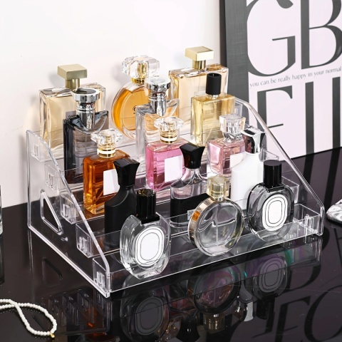 1 szt., przezroczysty wielowarstwowy stojak na perfumy,