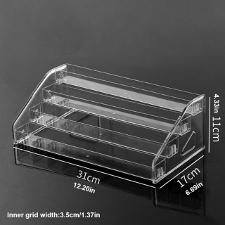 1 szt., przezroczysty wielowarstwowy stojak na perfumy,