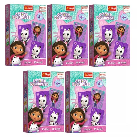 5 x Karty Piotruś Koci Domek Gabi Trefl 08508