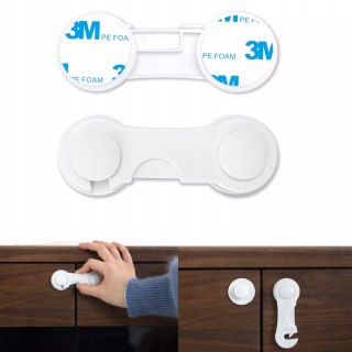 Blokady szafek i szuflad dla dzieci mocne zabezpieczenia 12 szt.