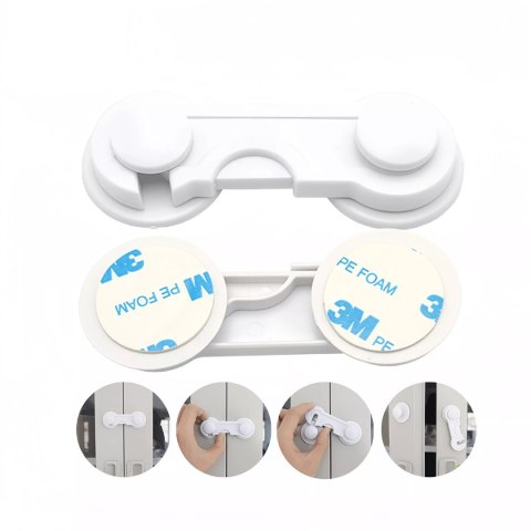 Blokady szafek i szuflad dla dzieci mocne zabezpieczenia 12 szt.