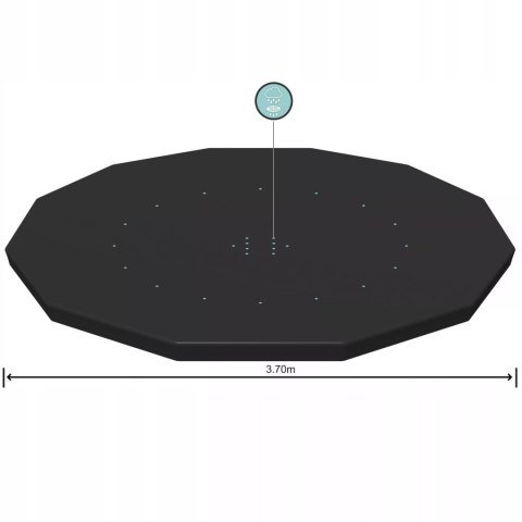 Przykrycie na basen stelażowy śr. 366cm Bestway 58037