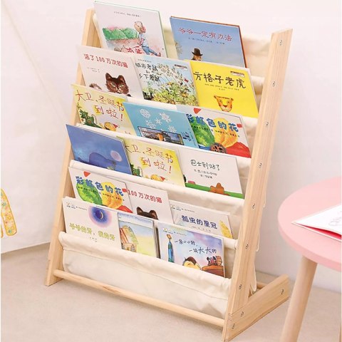 Regał na książki dla dzieci Stojak Półka Szafka Organizer Biblioteczka