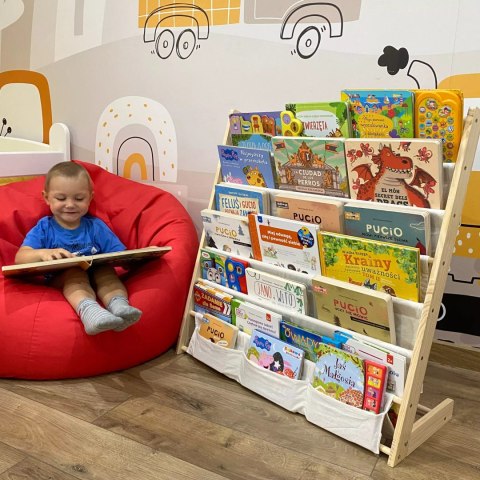 Regał na książki dla dzieci Stojak Półka Szafka Organizer Biblioteczka