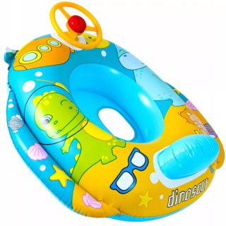 Kółko koło ponton fotelik dla dzieci do pływania kierownica niebieski 311N