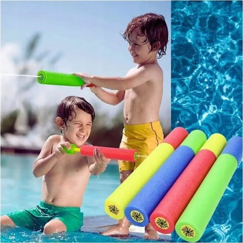 Piankowa tuba ARMATKA na wodę pompka, pistolet, sikawka wodna dla dzieci